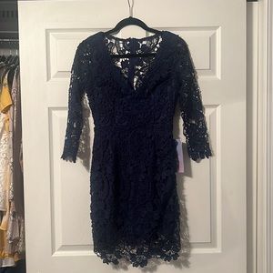 Navy Lace Dress